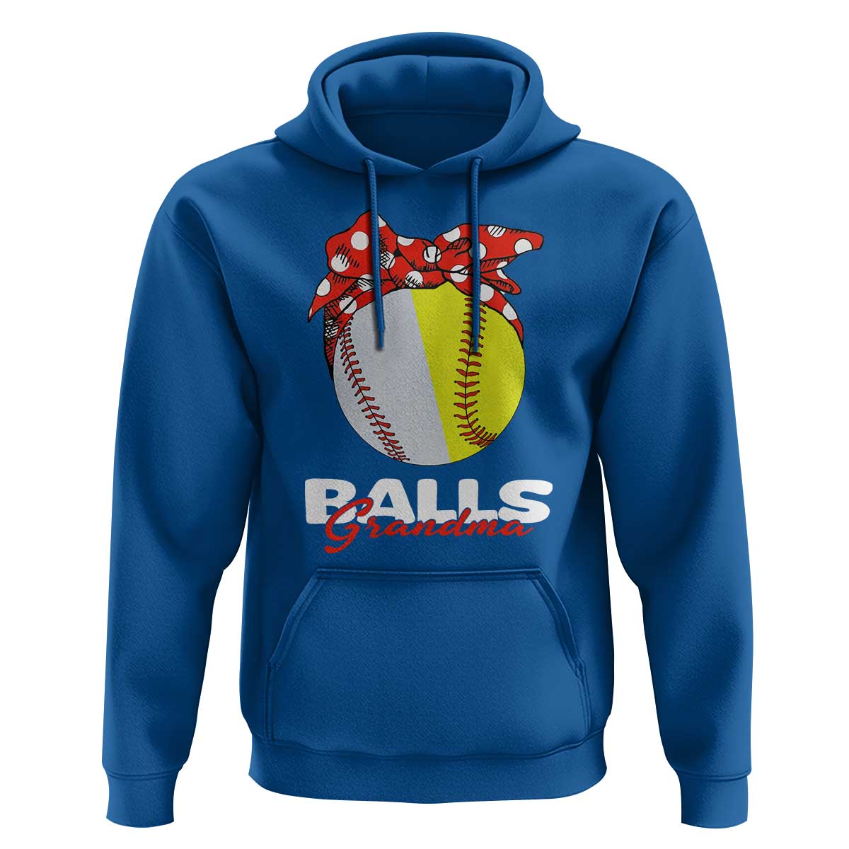 Balls Grandma Hoodie Baseball Softball Grandmother Sport - Wonder Print Shop