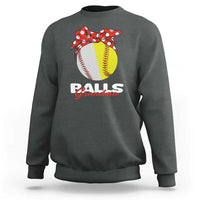 Balls Grandma Sweatshirt Baseball Softball Grandmother Sport - Wonder Print Shop