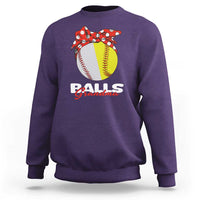 Balls Grandma Sweatshirt Baseball Softball Grandmother Sport - Wonder Print Shop