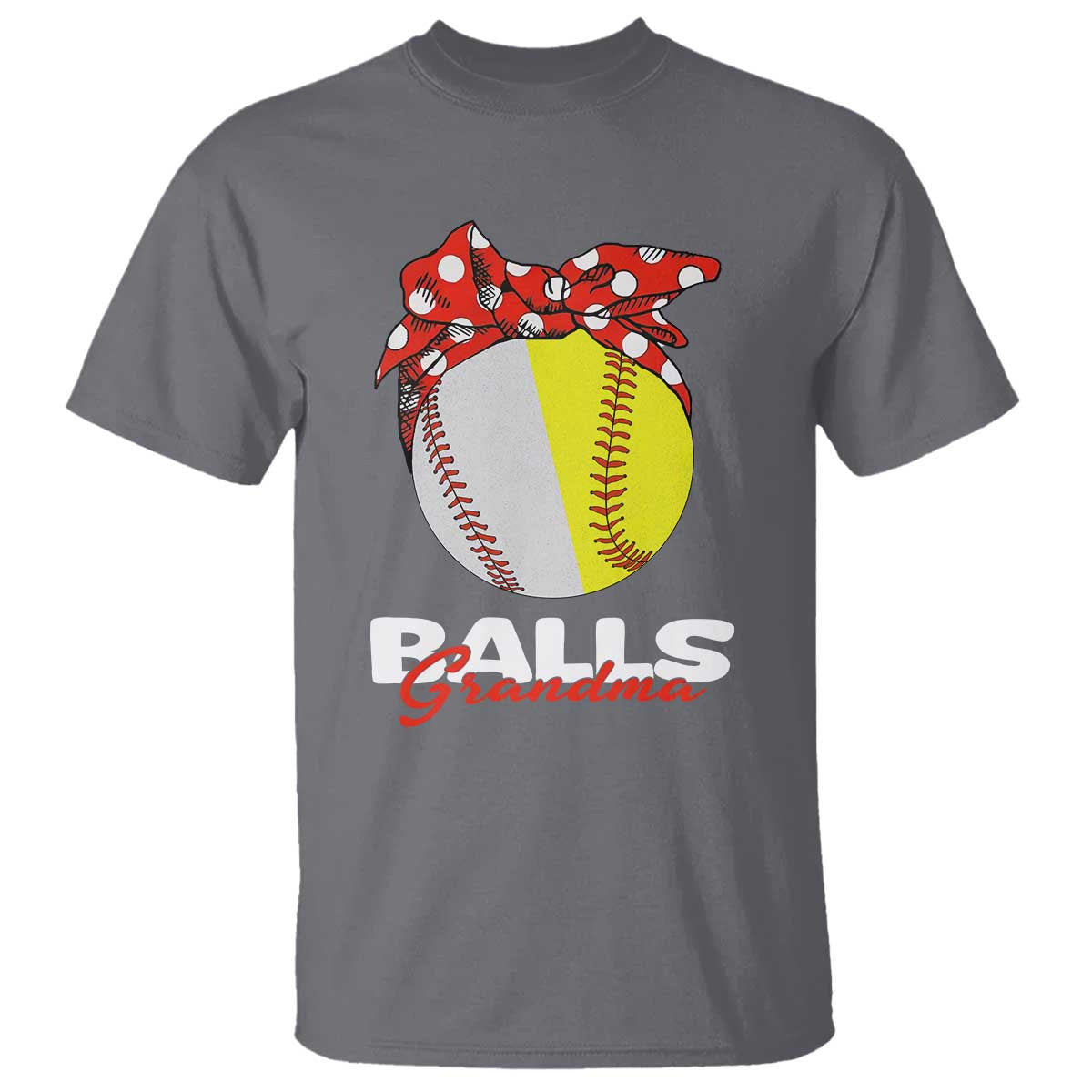 Balls Grandma T Shirt Baseball Softball Grandmother Sport - Wonder Print Shop
