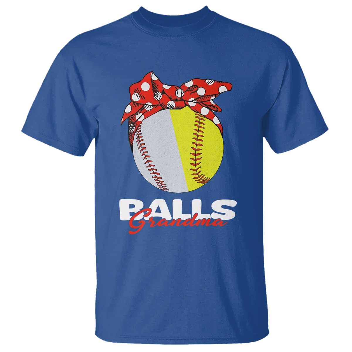 Balls Grandma T Shirt Baseball Softball Grandmother Sport - Wonder Print Shop
