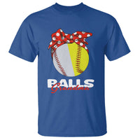 Balls Grandma T Shirt Baseball Softball Grandmother Sport - Wonder Print Shop