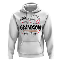 Funny Baseball Grandma Hoodie That's My Grandson Out There Grandfather - Wonder Print Shop