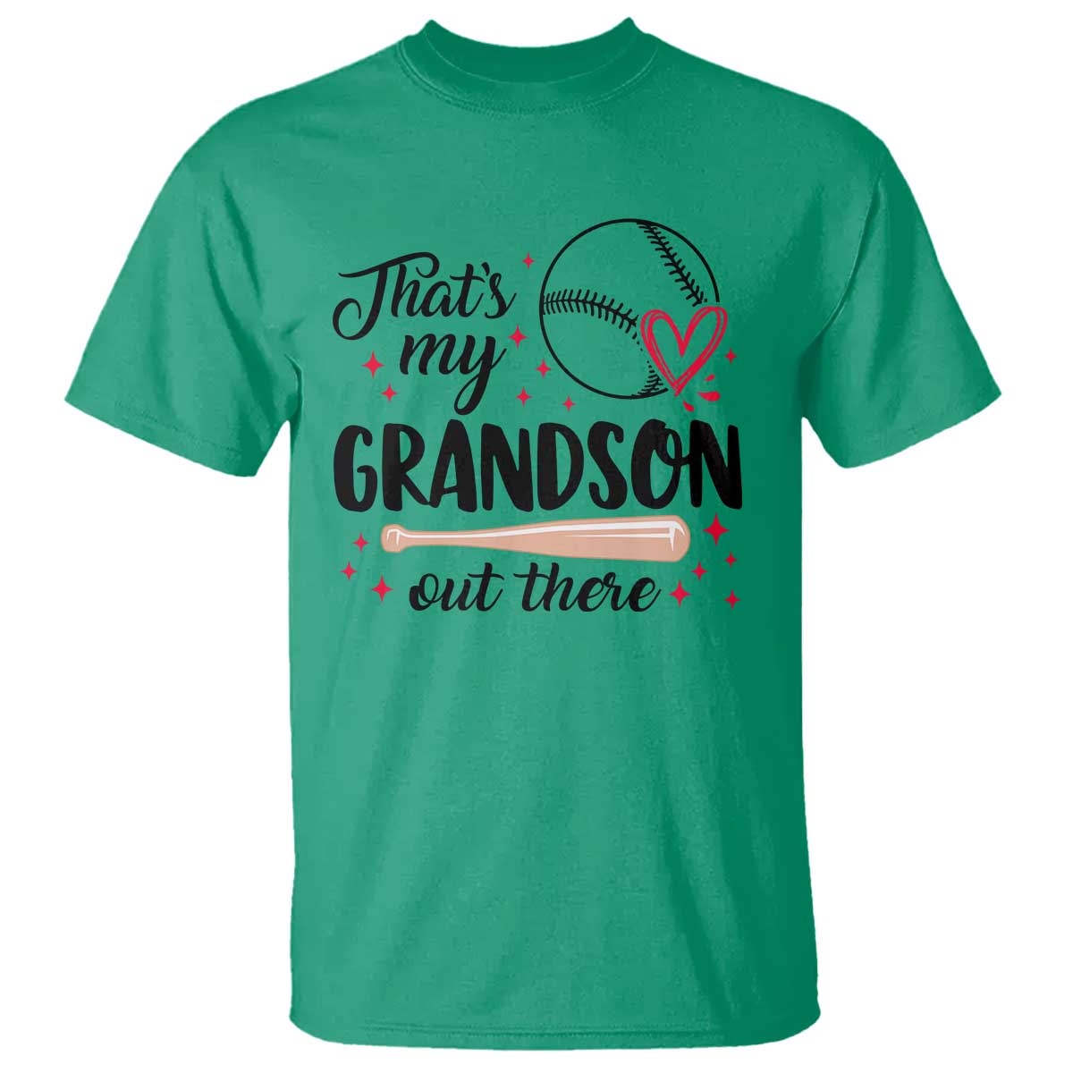 Funny Baseball Grandma T Shirt That's My Grandson Out There Grandfather - Wonder Print Shop
