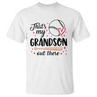 Funny Baseball Grandma T Shirt That's My Grandson Out There Grandfather - Wonder Print Shop