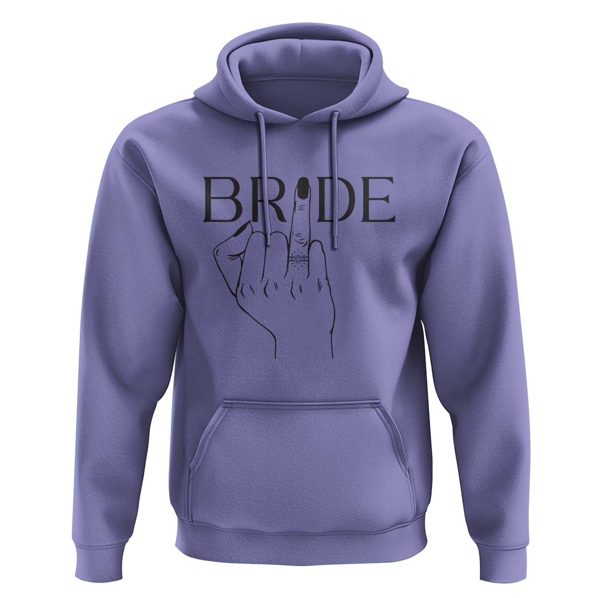 Funny Bride Hoodie Cute Wedding Honeymoon Finger Ring - Wonder Print Shop