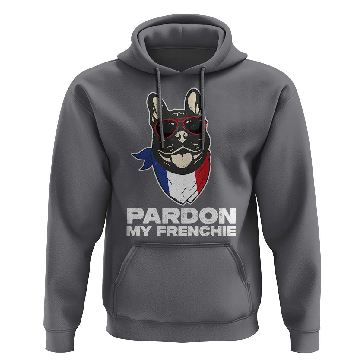 Funny Frenchie Bulldog Hoodie Pardon My French Pet Lover - Wonder Print Shop