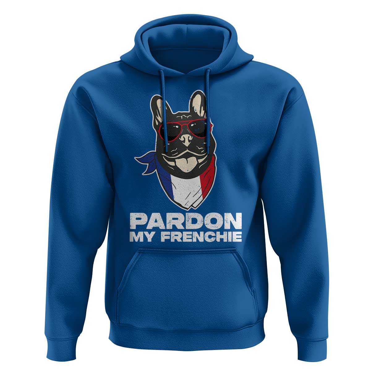 Funny Frenchie Bulldog Hoodie Pardon My French Pet Lover - Wonder Print Shop
