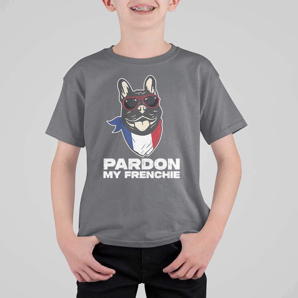 Funny Frenchie Bulldog T Shirt For Kid Pardon My French Pet Lover - Wonder Print Shop