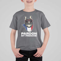 Funny Frenchie Bulldog T Shirt For Kid Pardon My French Pet Lover - Wonder Print Shop