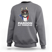 Funny Frenchie Bulldog Sweatshirt Pardon My French Pet Lover - Wonder Print Shop