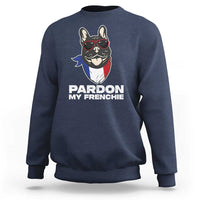 Funny Frenchie Bulldog Sweatshirt Pardon My French Pet Lover - Wonder Print Shop