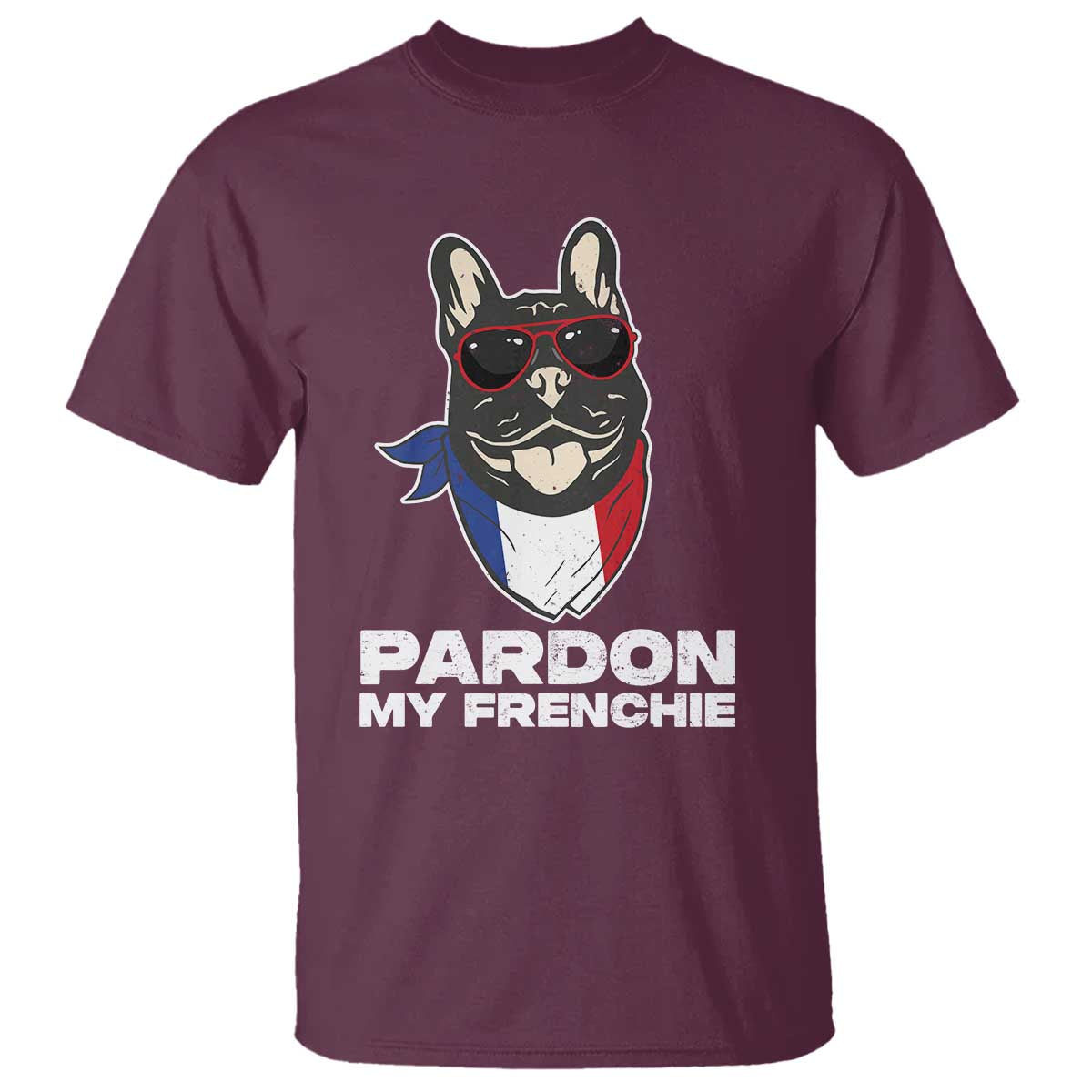 Funny Frenchie Bulldog T Shirt Pardon My French Pet Lover - Wonder Print Shop