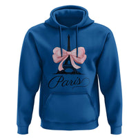 Eiffel Tower French Hoodie Paris Coquette France Pink Bow Aesthetic - Wonder Print Shop