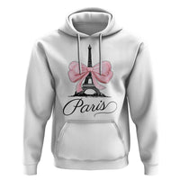 Eiffel Tower French Hoodie Paris Coquette France Pink Bow Aesthetic - Wonder Print Shop