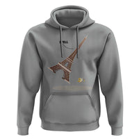 Funny Eiffel Tower Hoodie I Fell Banana Peel Fallen In Paris - Wonder Print Shop