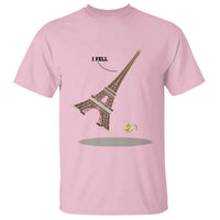 Funny Eiffel Tower T Shirt I Fell Banana Peel Fallen In Paris - Wonder Print Shop