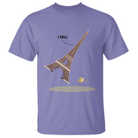 Funny Eiffel Tower T Shirt I Fell Banana Peel Fallen In Paris - Wonder Print Shop