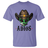 Funny Alien Cowboy T Shirt Adios Westen Life Country Hat - Wonder Print Shop