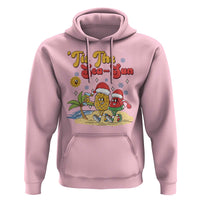 Funny Christmas In July Hoodie Tis The Sea Sun Retro Tropical Pineapple Watermelon - Wonder Print Shop