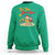 Funny Christmas In July Sweatshirt Tis The Sea Sun Retro Tropical Pineapple Watermelon - Wonder Print Shop