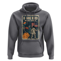 Funny I Need More Space Hoodie Retro Astronaut Spaceship Star Planets - Wonder Print Shop