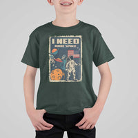Funny I Need More Space T Shirt For Kid Retro Astronaut Spaceship Star Planets - Wonder Print Shop