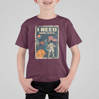 Funny I Need More Space T Shirt For Kid Retro Astronaut Spaceship Star Planets - Wonder Print Shop