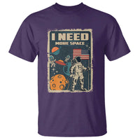 Funny I Need More Space T Shirt Retro Astronaut Spaceship Star Planets - Wonder Print Shop