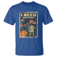 Funny I Need More Space T Shirt Retro Astronaut Spaceship Star Planets - Wonder Print Shop