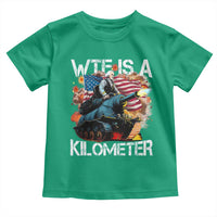 Funny WTF Is A Kilometer Toddler T Shirt Patriotic American Freedom George Washington - Wonder Print Shop