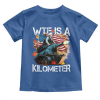 Funny WTF Is A Kilometer Toddler T Shirt Patriotic American Freedom George Washington - Wonder Print Shop