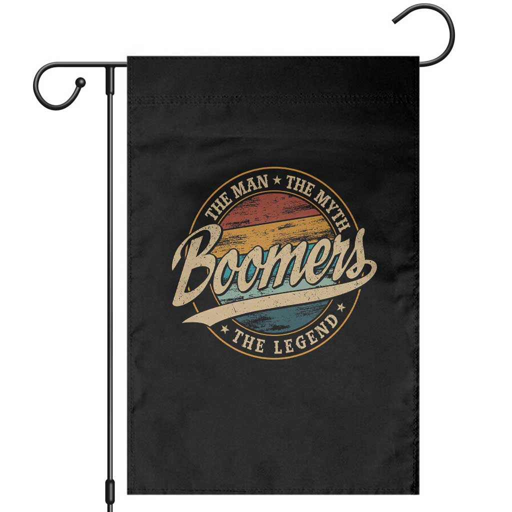 Funny Boomers The Man The Myth The Legend Garden Flag Retro Baby Boomers Generation - Wonder Print Shop