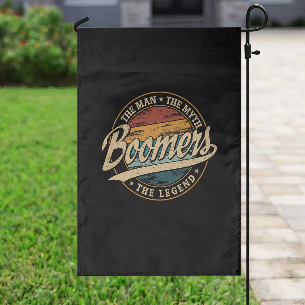 Funny Boomers The Man The Myth The Legend Garden Flag Retro Baby Boomers Generation - Wonder Print Shop