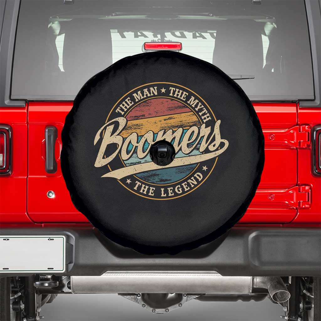 Boomers The Man The Myth The Legend Spare Tire Cover Retro Baby Boomers Generation - Wonder Print Shop