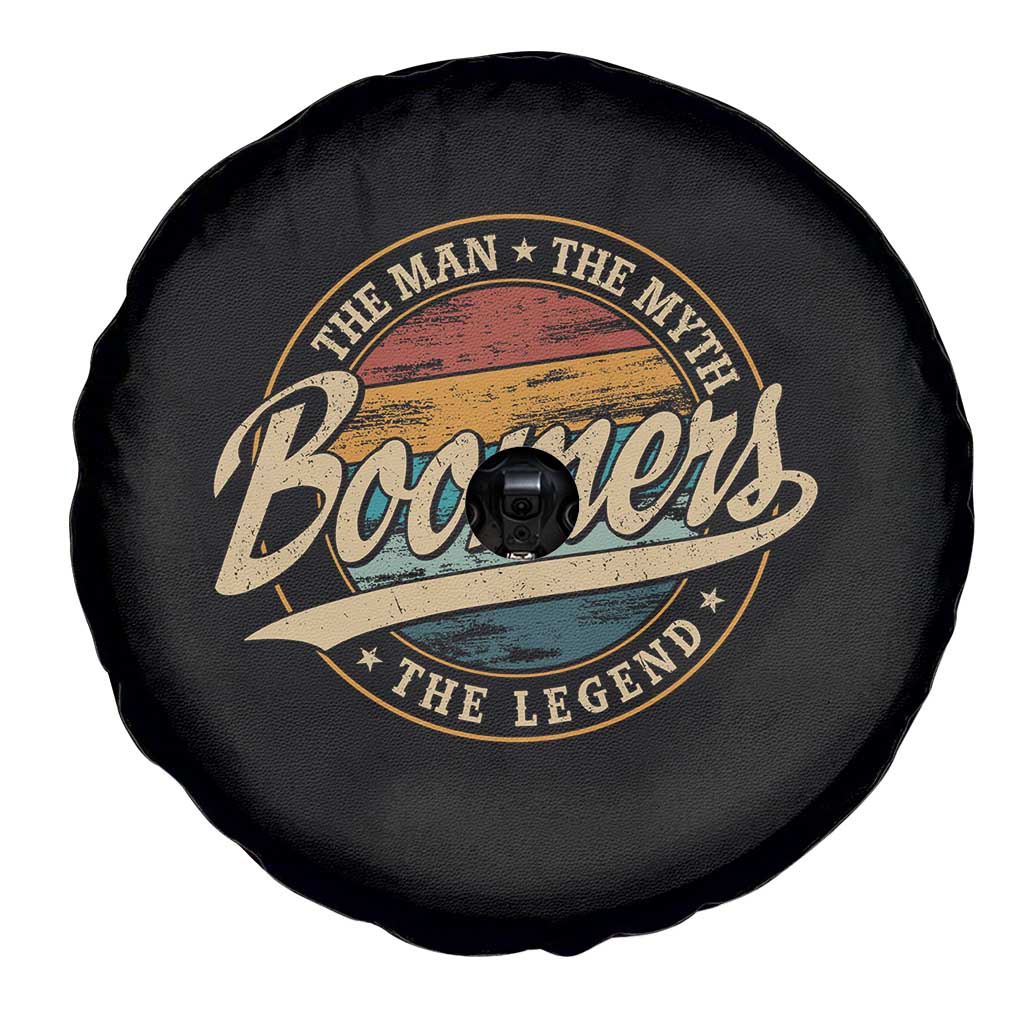 Boomers The Man The Myth The Legend Spare Tire Cover Retro Baby Boomers Generation - Wonder Print Shop
