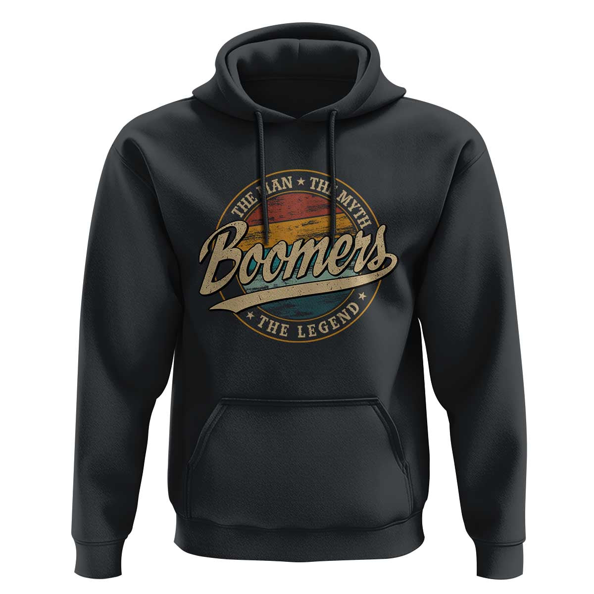 Boomers The Man The Myth The Legend Hoodie Retro Baby Boomers Generation - Wonder Print Shop