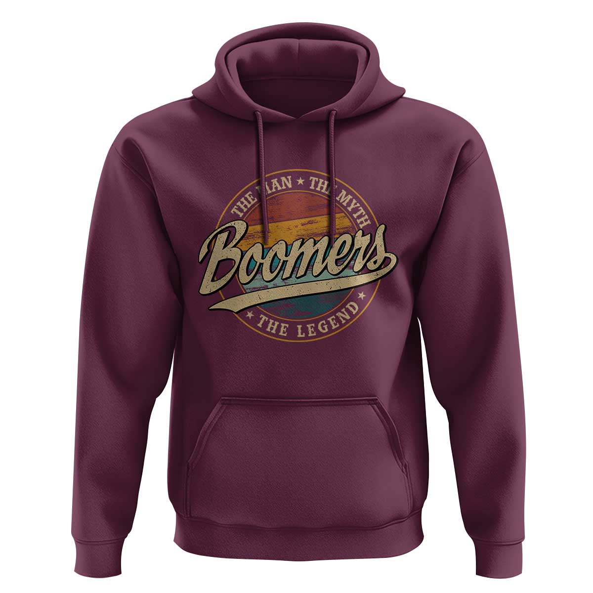 Boomers The Man The Myth The Legend Hoodie Retro Baby Boomers Generation - Wonder Print Shop