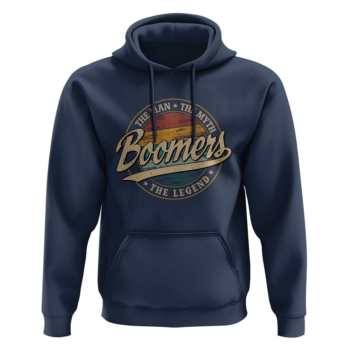 Boomers The Man The Myth The Legend Hoodie Retro Baby Boomers Generation - Wonder Print Shop