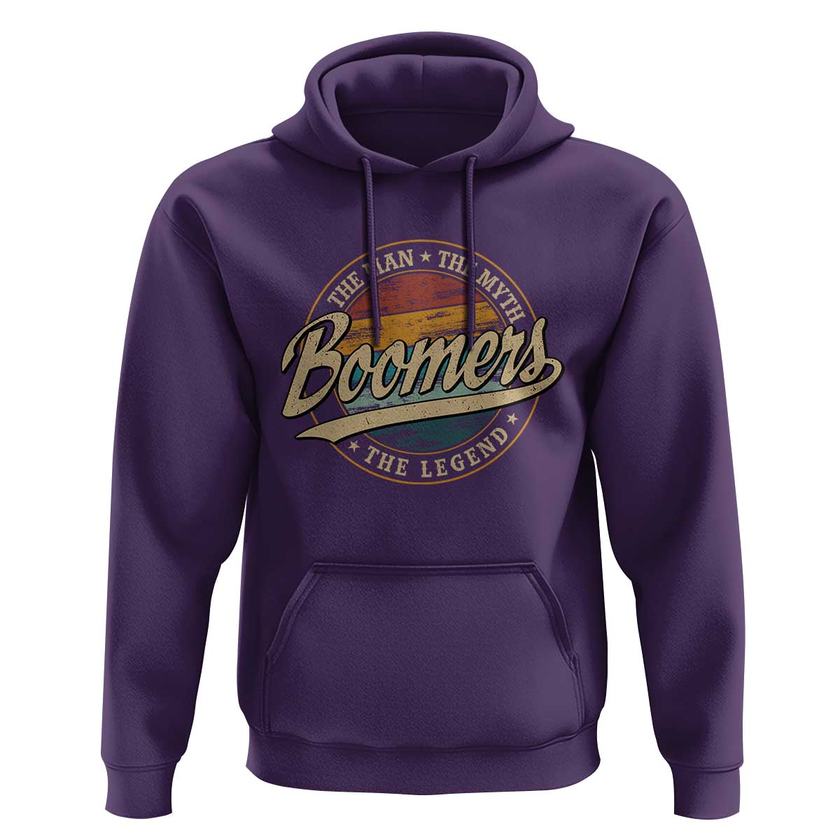 Boomers The Man The Myth The Legend Hoodie Retro Baby Boomers Generation - Wonder Print Shop