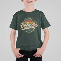 Boomers The Man The Myth The Legend T Shirt For Kid Retro Baby Boomers Generation - Wonder Print Shop