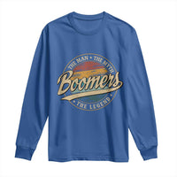 Boomers The Man The Myth The Legend Long Sleeve Shirt Retro Baby Boomers Generation - Wonder Print Shop