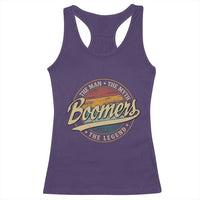 Boomers The Man The Myth The Legend Racerback Tank Top Retro Baby Boomers Generation - Wonder Print Shop