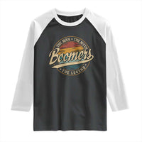 Boomers The Man The Myth The Legend Raglan Shirt Retro Baby Boomers Generation - Wonder Print Shop