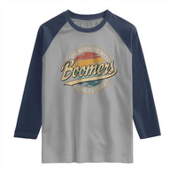 Boomers The Man The Myth The Legend Raglan Shirt Retro Baby Boomers Generation - Wonder Print Shop