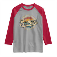 Boomers The Man The Myth The Legend Raglan Shirt Retro Baby Boomers Generation - Wonder Print Shop