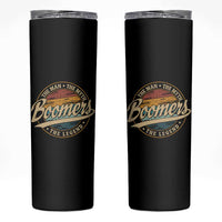 Boomers The Man The Myth The Legend Skinny Tumbler Retro Baby Boomers Generation - Wonder Print Shop