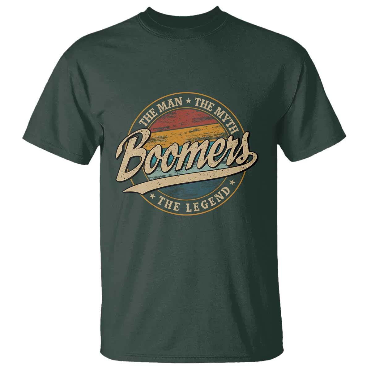 Boomers The Man The Myth The Legend T Shirt Retro Baby Boomers Generation - Wonder Print Shop