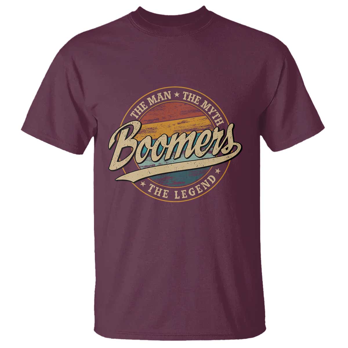 Boomers The Man The Myth The Legend T Shirt Retro Baby Boomers Generation - Wonder Print Shop