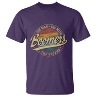 Boomers The Man The Myth The Legend T Shirt Retro Baby Boomers Generation - Wonder Print Shop